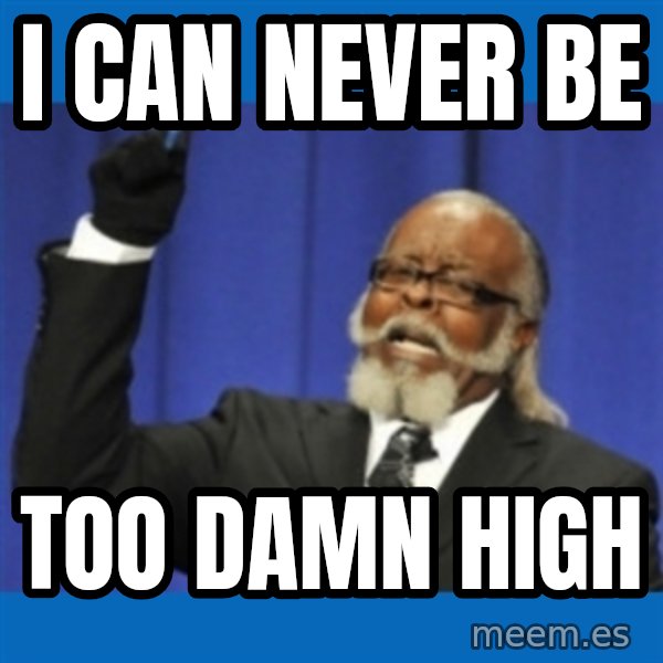 Rent Is Too Damn High meme: i can never be / too damn high