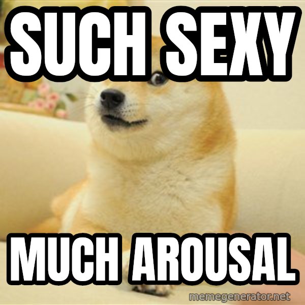 so doge meme: Such sexy / much arousal