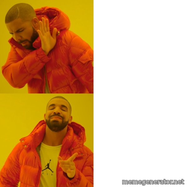 Drake Hotline Bling meme template