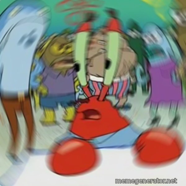 Confused Mr. Krabs meme template