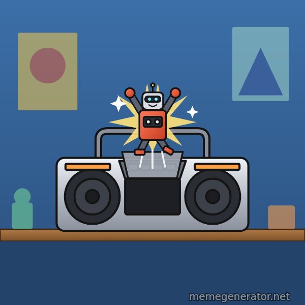 Tiny Cassette Bot meme template