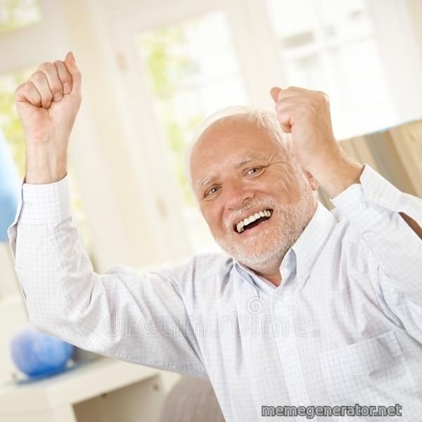 Harold Celebrating meme template